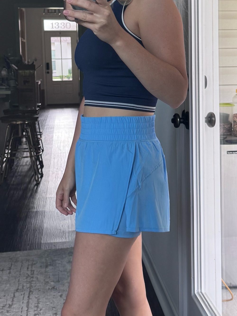 Cardinals Sports Team Light Blue Women's Active Running Gameday Shorts - Picture 11 of 16